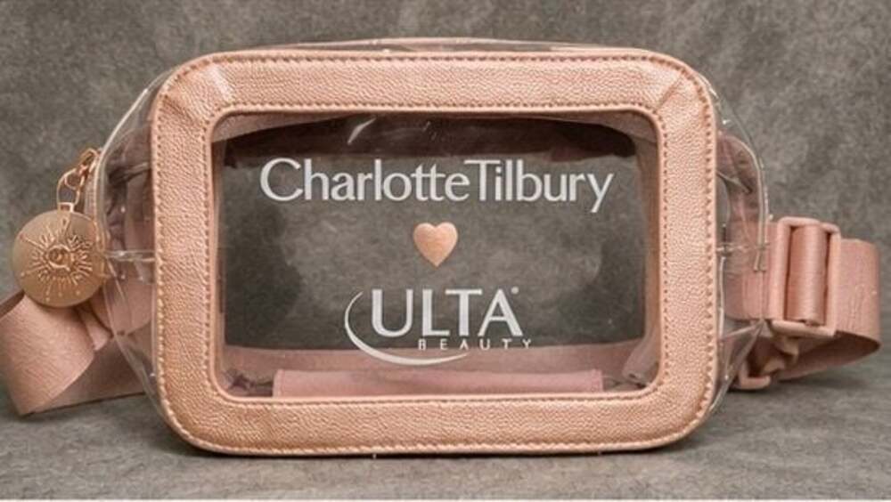 Charlotte Tilbury x Ulta Beauty Clear Cosmetic Belt Bag with Adjustable Strap